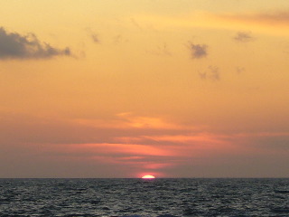 ノシャップ岬の夕陽